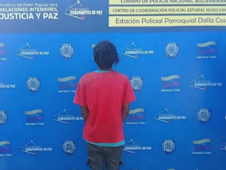 Policía Nacional Bolivariana detiene solicitado por Siipol durante labores de patrullaje.