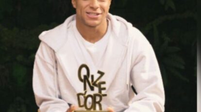 Kylian Mbappé, delantero francés del Real Madrid, ganador del Onze de Oro 2025-2026.
