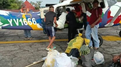 Avioneta Cessna 206 con siglas YV166 que se dirigía a la comunidad yanomami de Parima B, Amazonas.