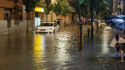 Inundaciones provocadas por lluvias torrenciales en Cataluña y Barcelona