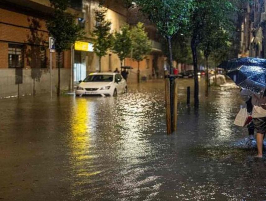 Inundaciones provocadas por lluvias torrenciales en Cataluña y Barcelona