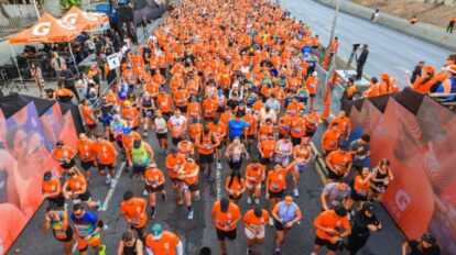 Corredores participan en la XXV edición de la Gatorade Caracas Rock en Caracas
