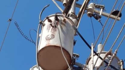 sin energía eléctrica en Villa Yenisha