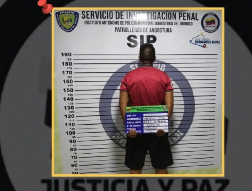 detenido en ciudad bolívar