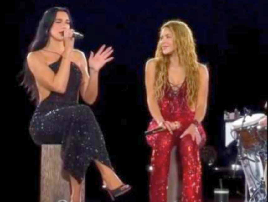Dua Lipa y Shakira interpretan juntas Antología durante un concierto en Madrid