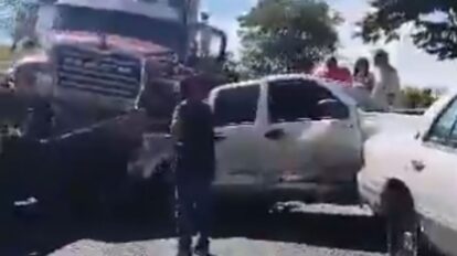 Colisión múltiple en la Autopista Regional del Centro después del distribuidor Charallave