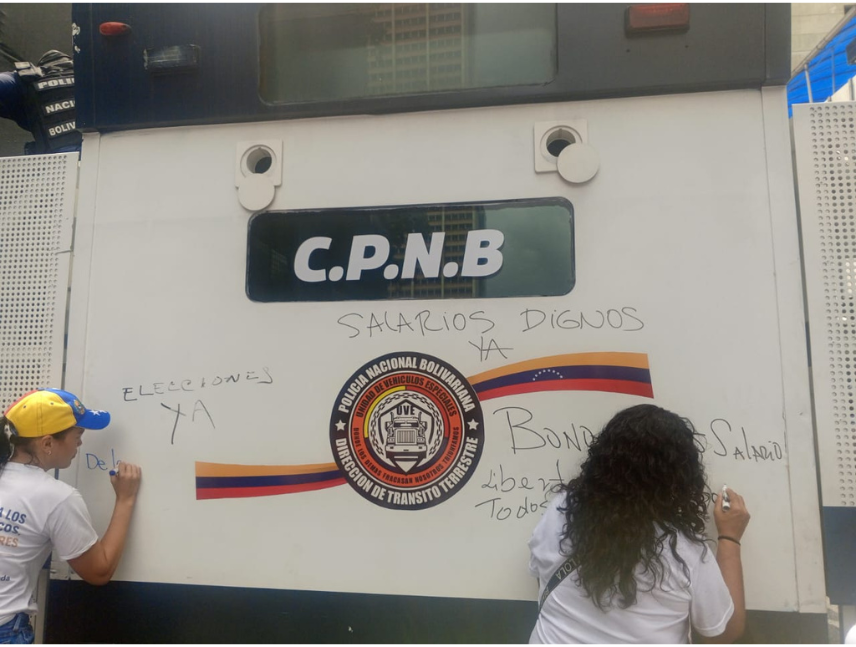 gremios universitarios protestan en Caracas