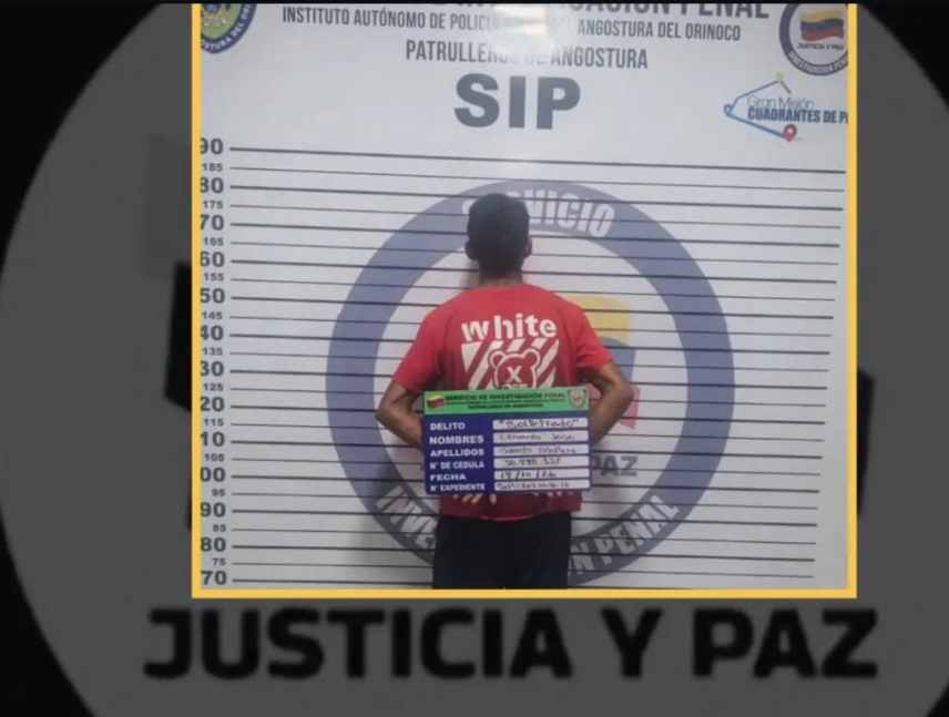 Detenidos dos hombres en Ciudad Bolívar