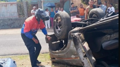 colisión en ciudad bolívar