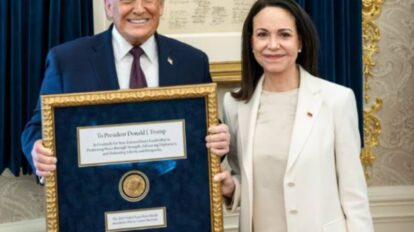 Donald Trump habla sobre el posible regreso de María Corina Machado a Venezuela.