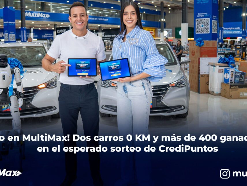¡Solo en MultiMax! Dos carros 0 KM y más de 400 ganadores en el esperado sorteo de agosto y septiembre de CrediPuntos