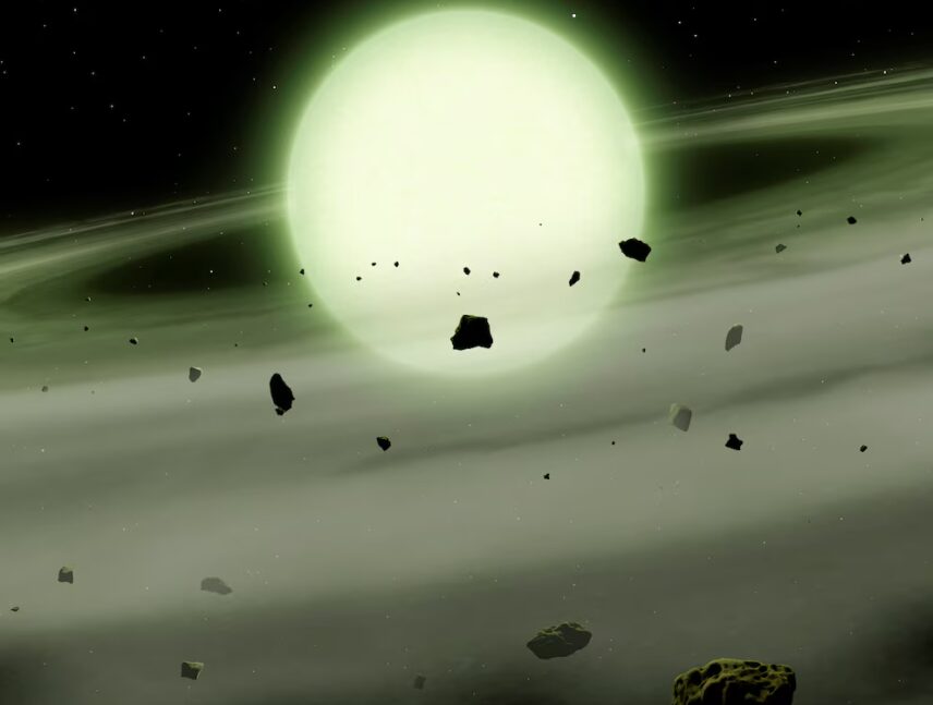 Identifican por primera vez una “estrella verde”