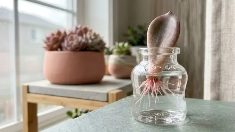 Cultiva suculentas en agua