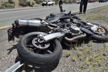motorizado herido en accidente