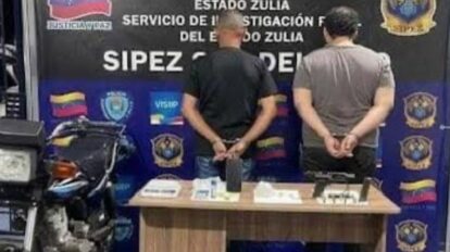 Detienen a dos hombres por posesión de drogas en Zulia