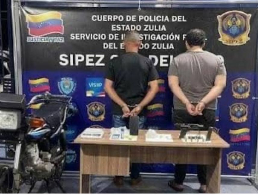 Detienen a dos hombres por posesión de drogas en Zulia
