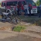Motorizado lesionado tras ser arrollado en la avenida Libertador