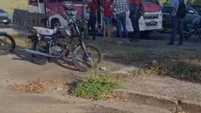 Motorizado lesionado tras ser arrollado en la avenida Libertador