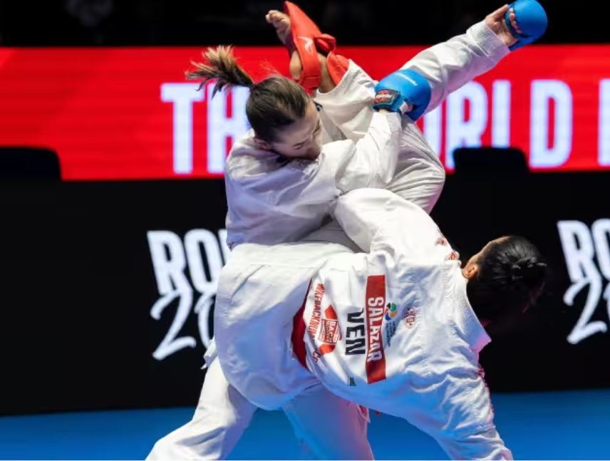 Yorgelis Salazar se alza con plata en el Torneo Internacional Karate One