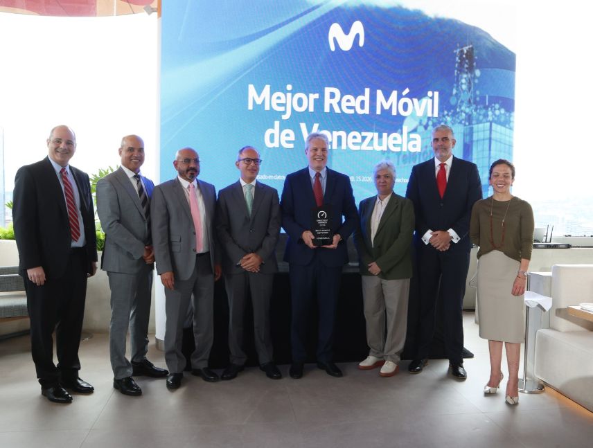 Ookla entrega a Movistar el premio Mejor Red Móvil de Venezuela