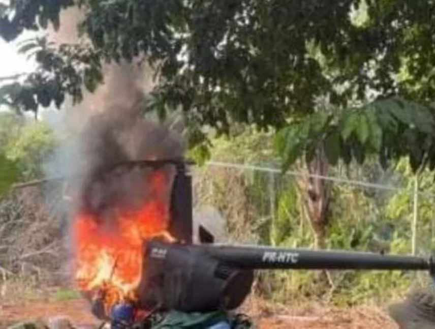 Interceptan y destruyen en Brasil helicóptero proveniente de Venezuela