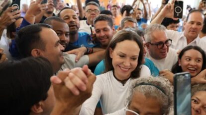 Primeras imágenes de María Corina Machado en Venezuela