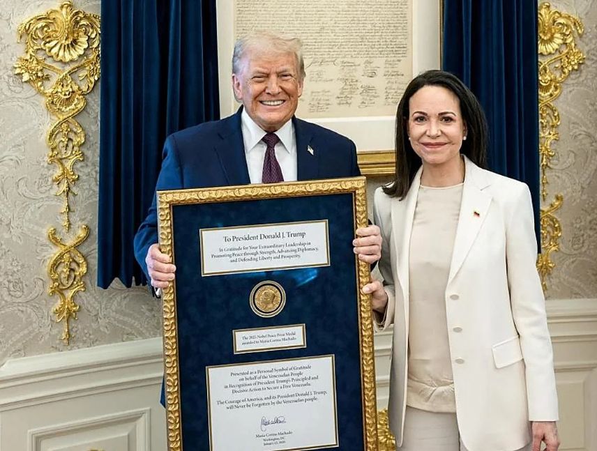 Trump sobre el regreso de Machado: "Espero que esté a salvo"