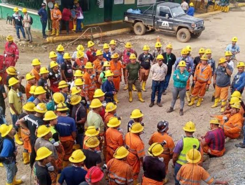 Mineros de Minerven acuerdan pago y fin de la huelga