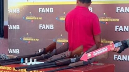 Fanb incauta armamento y detiene a un sujeto en Angostura