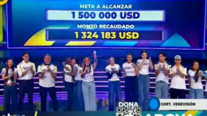 Teletón “Unidos por Venezuela” supera los $1,3 millones