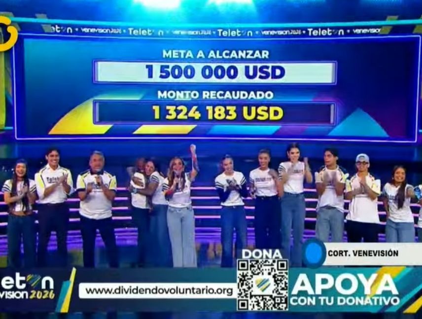 Teletón “Unidos por Venezuela” supera los $1,3 millones