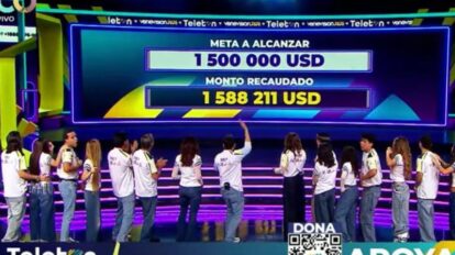 El Teletón logra recaudar más de 1.500.000 dólares