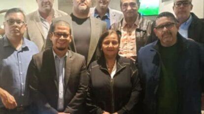 Nicmer Evans se reúne con Dinorah Figuera