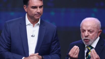 Lula da Silva y Flávio Bolsonaro se enfrentan cara a cara en su primer debate