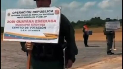 Fanb despliegan material electoral desde el aeropuerto de Tumeremo