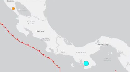 Terremoto de magnitud 7,6 sacude a Panamá