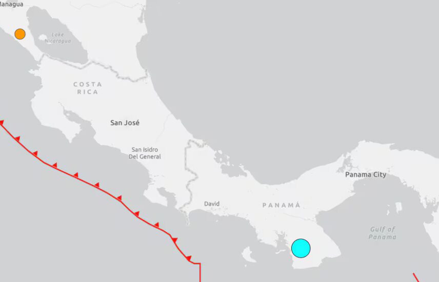 Terremoto de magnitud 7,6 sacude a Panamá