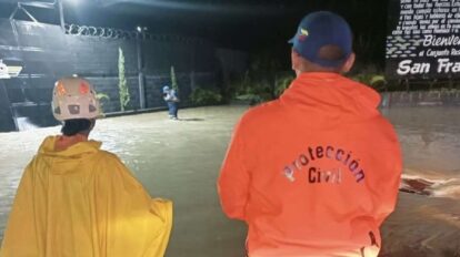 Mantienen monitoreo en Guarenas-Guatire tras intensas lluvias