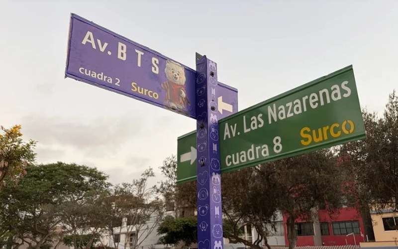Lima rinde homenaje a BTS con una calle
