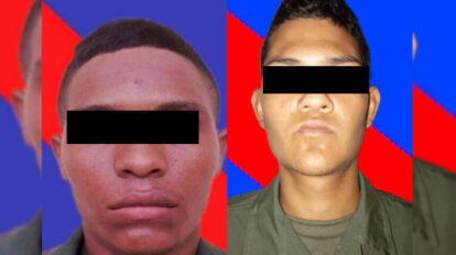 Los dos hombres huyeron con un fusil AK103.
