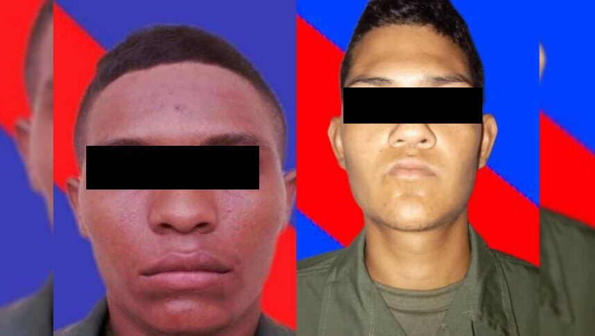Los dos hombres huyeron con un fusil AK103.