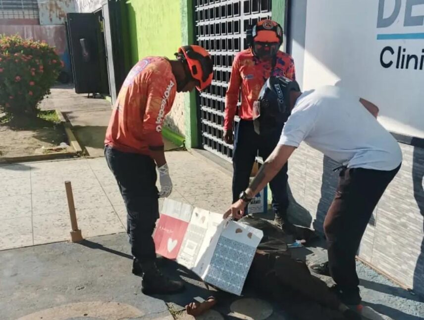 PC Angostura levanta cuerpo sin vida de ciudadano en avenida Upata