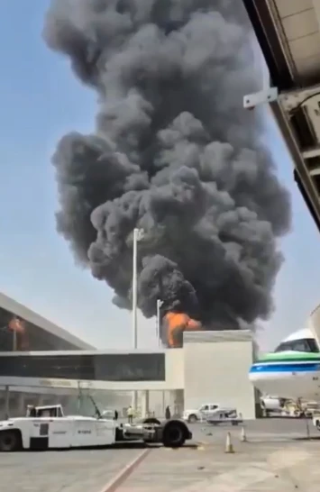 Proyectil impacta en terminal de pasajeros en aeropuerto Riad
