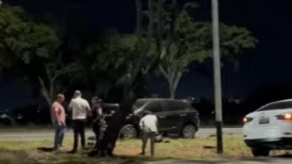 Fuerte choque en la inmediaciones del parque Cachamay