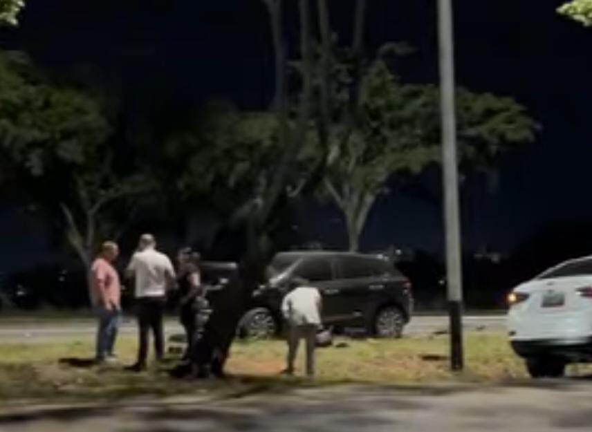 Fuerte choque en la inmediaciones del parque Cachamay