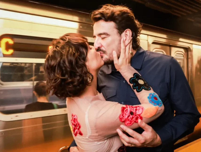 la actriz mostró fotos con su esposo.