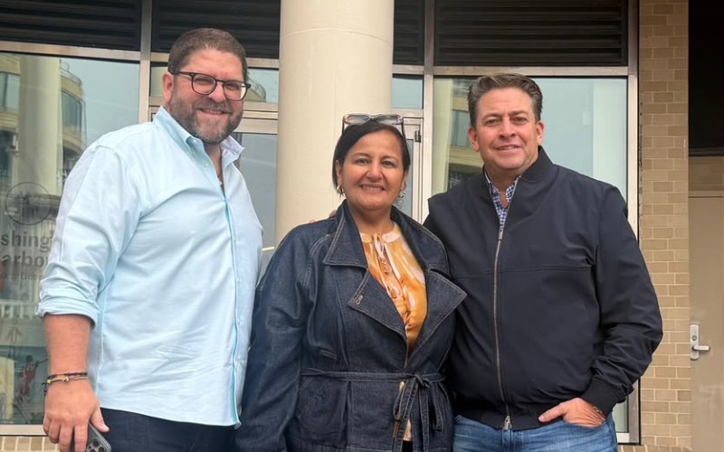 Alcalde Gustavo Duque se reúne con Dinorah Figuera en Washington